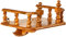 GABUR ThaiArtCraft Buddha-Regal, Statuenständer, Wandregal, Teakholz, asiatischer Stil, 25,4 cm