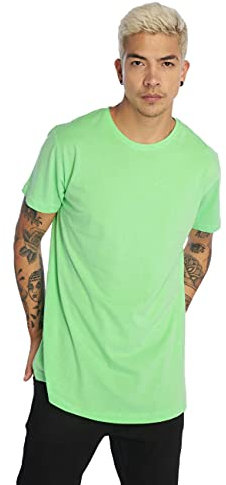 Urban Classics Men's Shaped Long T-Shirt, Green (Neomint), XXXXX-Large (Manufacturer Size: 5XL)