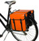 BikyBag Classic CW – wasserdichte Fahrrad-Doppeltasche, Fahrradtasche, Fahrrad, Pendler, Einkaufstasche, (Orange)