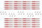 Go!!! XL Leitplankenset, 10x Leitplanke inkl. 30 Halter für Carrera GO / Digital 143, Maßstab 1:43