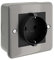 Caja pared de metal con enchufe Schuko para Creative-Tube