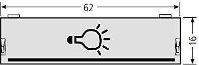 Renz Lichttasterabdeckung 97-9-82047 - Schraube, Schwarz/Grau/Weiß, Mechanischer Drehknopf, Scharnierhebel, IP54, 1 Stück