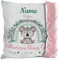 PR Print Royal Kissen mit Füllung - mit Geburtsdaten Personalisieren - Wilkommen Kleiner Schatz - Koala - Geschenke zur Geburt, Geschenkideen Geburt | inkl. Kissenfüllung, Rückseite Rosa, 40x40cm