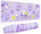 Kawaii Bunny Gaming-Mauspad für den Schreibtisch, erweitertes großes Kaninchen, Mond, violettes Mauspad, XL, langes großes Mauspad, Kawaii Bunny Decor Stuff Zubehör, 80 x 30 cm