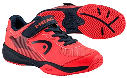 Head Sprint Strap 3.0 Kids Tennisschuh, Coral/Blueberry