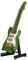 Miniatur-E-Gitarre, Grüne Mikro-Miniaturgitarre, Modellspielzeug, Lindenholz, Musikinstrument für Zuhause