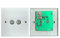 K M Electronics 1 IN 2 OUT DOUBLE FLUSH COAX SOCKET OUTLET TV AERIAL WALL FACE PLATE SPLITTER