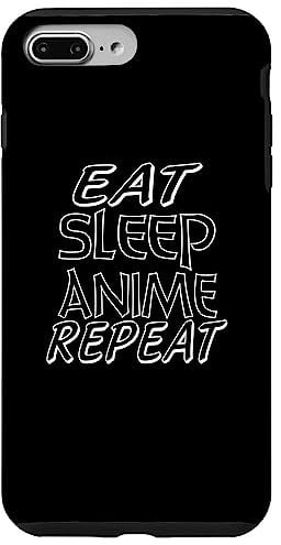 Eat Sleep Anime Repeat - Anime Lover Funny Case for iPhone 7 Plus/8 Plus