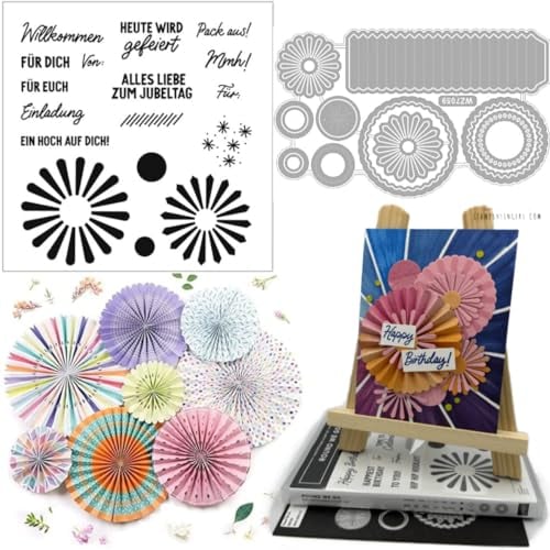 Stanzschablonen Neuheiten, Stempel und Stanzen Set, Stampin Up Stempel und Stanzen Set, Stanzschablonen für Stanzmaschine, DIY Geburtstage Scrapbooking Kunst Handwerk Supplies für Einladungskarten