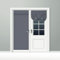 APACALI 2 Panel Door Curtain, 66x173cm / 25.9x68.1Inch French Door Curtains, Blackout Door Curtain, Door Blinds no Drilling for Bedroom, Office, Grey
