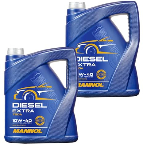 Set 85482003 MN7504-5 2x 5 Liter Orignal MANNOL Motoröl SAE 10W-40 DIESEL EXTRA Engine Oil Öl