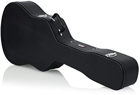 GATOR GWE-DREAD 12 - Estuche para guitarra dreadnought de 12 cuerdas de madera, color negro