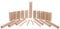 small foot Wurfspiel Wikingerspiel Kubb Familiengröße, 100% Naturholz mit Tragenetz und Anleitung, 4916