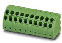 PHOENIX CONTACT PTDA 2.54-5.0 printed circuit board terminal block, green, 24 A, 400 V, 4 poles, PTDA 2.5 article family, 5 mm pitch, 50 pieces