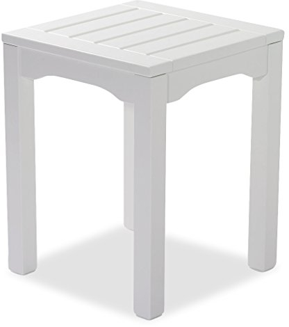 Original Dream-Chairs since 2007 Beistelltisch Comfort“ de Luxe in weiß Kleiner Tisch für Garten, Balkon Abstelltisch für Speisen und Getränke
