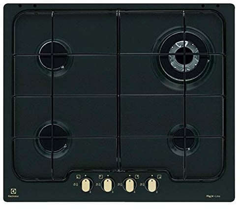 Electrolux – Placa de cocción a gas PN 640 RUV acabado negro fundido de 60 cm
