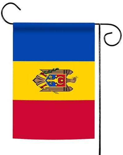 Toland Home Garden Moldavia House - Bandiera da giardino, multicolore, 31,8 x 45,7 cm