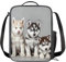 sannovo 3D Siberian Husky Lunch Bag Wasserdichte isolierend Lunch Tote Taschen color4