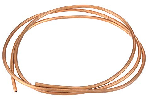 Akozon Tubo de freno de cobreT2 Tubería de cobre, 2M, OD 6 mm x ID 4 mm, para tuberías de refrigeración para generadores, cables