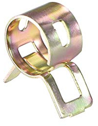 sourcing map 50Stk Federband 12mm Kraftstoff/Silikon Vakuumschlauch Schelle | Niederdruck Luft Clip, 1/2 Zoll, Typ Aktion