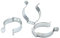 WITTKOWARE 10x Tool Clips, Federklemmen aus Federstahl, verzinkt, offen, z.B. für Kabel oder Rohre, Spannbereich-Ø 48-54mm