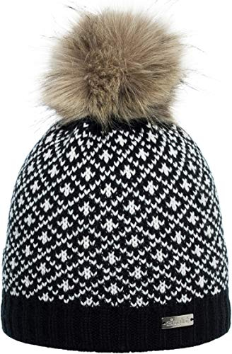Eisglut Damen Stefanie Mütze, schwarz, M 57-58cm