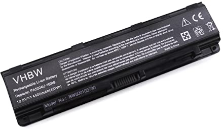 vhbw 1x Akku kompatibel mit Toshiba Satellite L835, L835D, L840, L840D, L830D, L845, L845D, L850 Notebook (4400 mAh, 10,8 V, Li-Ion)