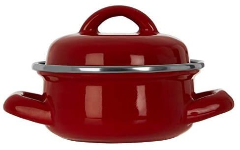 Premier Housewares 0104594 Mini cazuela con Tapa, Asas Anchas, Esmalte