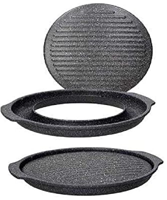 Tognana Mythos, Barbecue Grill Rotondo 33 x 36 cm, Alluminio, Nero