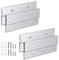 Zorfeter 10,2 cm Z-Aufhänger, französische Klammer-Bilderaufhänger, Kit, 2 Paar ineinandergreifende Z-Stangen-Clips, Wandhalterungen zum Aufhängen von Spiegeln, Bildern, Wandpaneelen, Kunstwerken