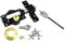 Haven Heritage Premium Long Throw Lock - 70mm Double Locking Long Throw Gate Lock - Lockable for Yard Lock, Driveway Gates, Garden Gate Lock with 5 Keys Supplied Stainless Steel/Black, 2.75(70mm)