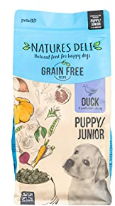 Natures Deli Puppy/Junior Dry Dog Food, Duck & Sweet Potato, 2 kg (1-Pack) | Gluten Free, Hypoallergenic, Supports Healthy Growth, Suitable for All Breeds, Nutrient-Rich Small Kibble Biscuits