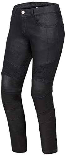 OZONE MOTO Roxy Lady Motorradjeans Damen | Aramidfaser Futter | Knieprotektoren Stufe 2 | Taschen für Hüft und Steißbeinprotektoren | Elastische Einsätze | Slim Fit