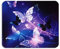 AOKSUNOVA Mauspad Schmetterling Mousepad mit Motiv Mauspad Frauen Lila 240 x 200 mm