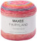 Maxee Farbverlaufsgarn 100g, 250 Mete Cupcakes Bobbel, Mehrfarbiges Gradient Häkelgarn, Handstrick Häkeln Baumwollstrickgarn zum Pullover Hüte - Wassermelonenrot