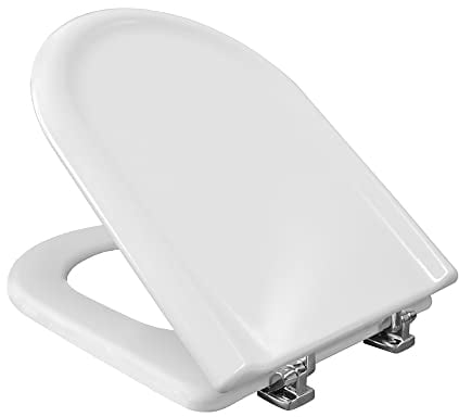 Sedile wc coprivaso Dolomite Clodia, modello compatibile dedicato come originale, cerniere in metallo cromo INCLUSE