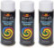 VE-INDUSTRIES Lackspray nach RAL 3er Sparpack Spraydose 400ml Buntlack für Holz, Metall (9003 Signalweiß glänzend)