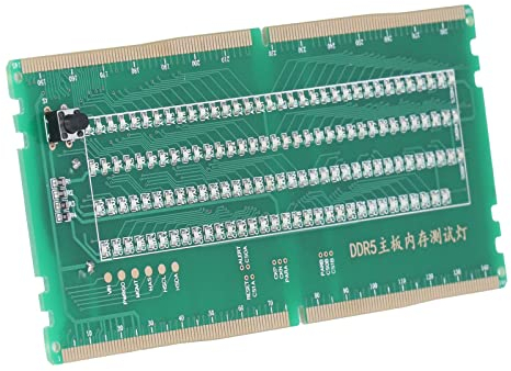 Tarjeta de Prueba de Ranura de Memoria de Placa Base, DDR5 RAM PC de Escritorio Placa de Prueba de Ranura de Memoria con Luz LED para Mantenimiento Todas Las Placas Base con Interfaces DDR5
