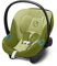 CYBEX Gold Babyschale Aton S2 i-Size, Ab Geburt bis ca. 24 Monate, Max. 13 kg, Inkl. Neugeboreneneinlage, SensorSafe kompatibel, Nature Green