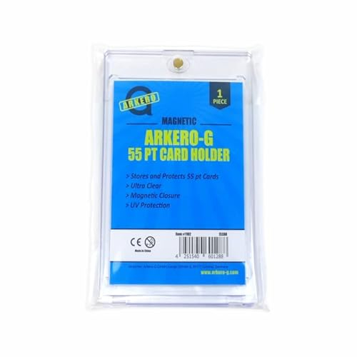 Arkero-G® 55pt Magnetic Card Holder Schutzhüllen/Kartenhalter für Standard & Small Sammel-Karten z.B. Pokemon, MTG Magic, Yugioh