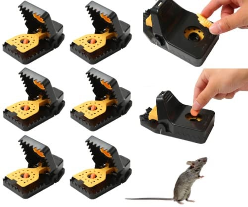 Rattenfalle Schlagfalle Wieder verwendbar Ratten Falle mit Futterfach R601 6 STK.