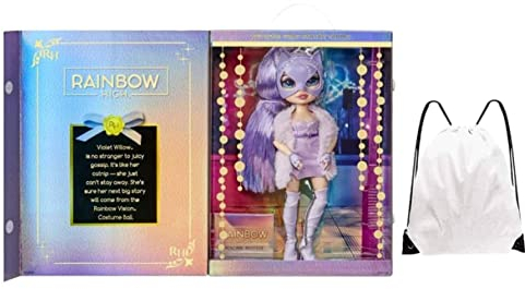 Rainbow Vision Costume Ball Rainbow High Doll - Fashion Collectors Doll - 11 inch (Violet Willow), RHVCB2022