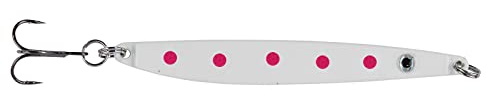Balzer Meeforellenblinker Weiß-pink Spots 18g