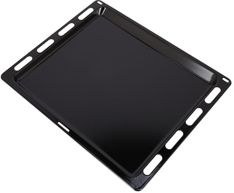 sparefixd Plaque de cuisson en émail noir pour four Bosch 44 x 37 cm