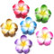6 Stück Blumen Haarklammer, Blumen Haarspangen Stilvolles Blumenklauenclip Hawaiianische Blumenclips große niedliche Haarspangen Haarstyling Zubehör Geschenke für dickes dünnes Haar für Frauen Mädchen