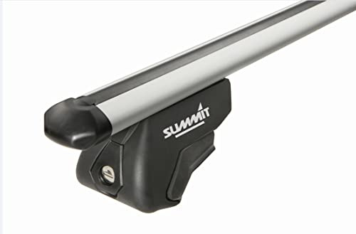 Summit SUP-930A Premium Vehicle Specific Railing Roof Bars - Aluminium, Locking, Set of 2