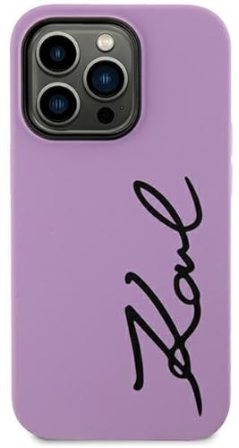 Karl Lagerfeld KLHCN61SKSVGU Hülle für iPhone 11 / Xr 6.1 lila hardcase Silicone Signature