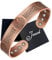 Jeracol Kupfer-Armbänder für Männer und Frauen, Baum des Lebens und keltischer Knoten, Kupfer-Magnet-Armreif, Armreif mit 12 leistungsstarken Magneten (je 3800 Gauß), Brazaletes-Schmuck mit