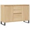 vidaXL Buffet, Armoire Latérale avec Pieds, Meuble de Rangement, Organisateur de Salon Salle de Séjour Intérieur, Chêne Sonoma Bois d'Ingénierie
