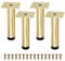 M MIMHOOY Gold Furniture Legs 5 Inch Legs for Furniture Set of 4, Adjustable Metal Legs for Dresser Cabinet Couch Ottoman Desk